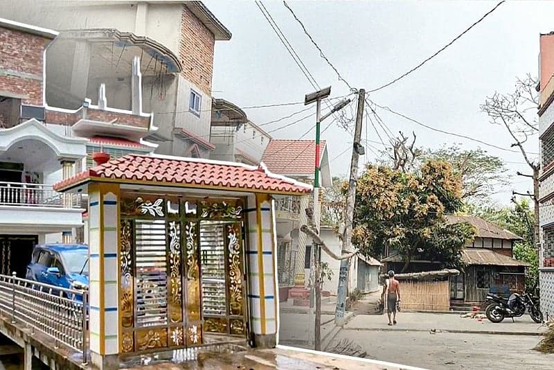 এক গ্রামে এতগুলো বিলাসবহুল বাড়ি