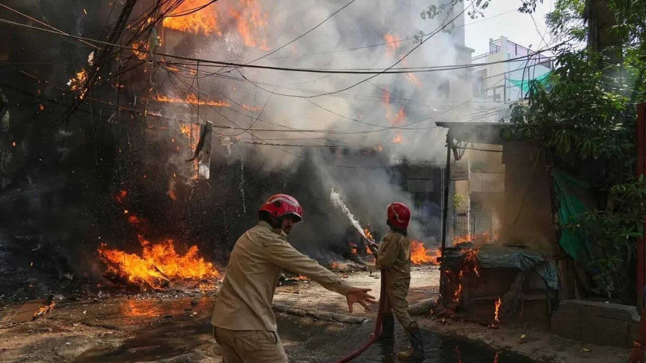 Single entry-exit route: 21 killed after fire engulfs Delhi hotel; woman jumps from 3rd floor with kid